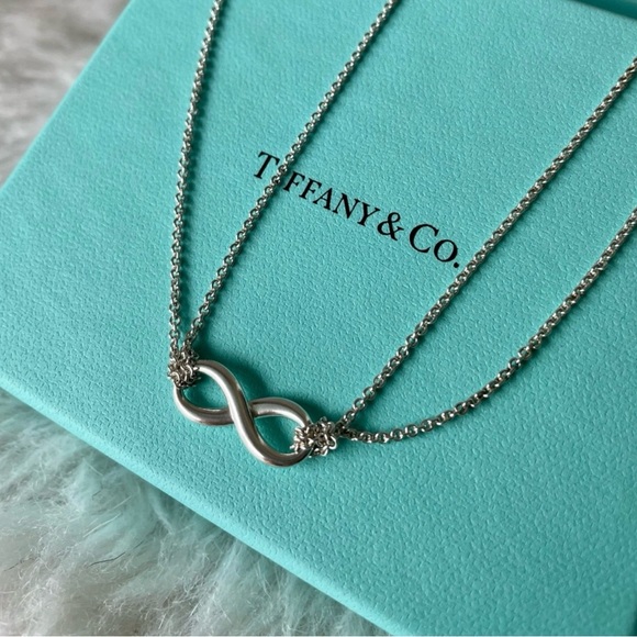 Tiffany & Co. Jewelry - ✨💎Tiffany & Co.💎✨ 925 Sterling Silver Infinity Pendant Necklace on Dual Chain